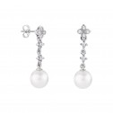 Pendientes para novia en plata y topacios con perlas (79B0102TD1) 2