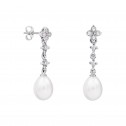 Pendientes para novia en plata y topacios con perlas (79B0102TE1) 2