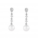 Pendientes para novia en plata y topacios con perlas (79B0202TD1) 1