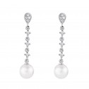 Pendientes de novia en plata y topacios con perlas (79B0203TD1) 1