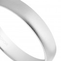 Alianza de boda oro blanco 4mm arena confort (564B001M)