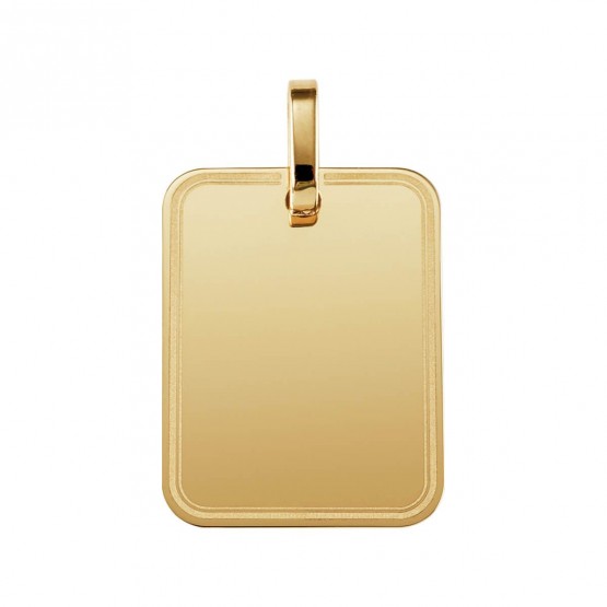 Placa de oro forma rectangular (21312L01)