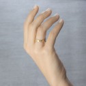 ¿Cómo queda la alianza de boda de oro 5140037 de ARGYOR puesta en la mano?