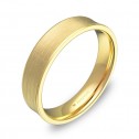 Alianza de boda cóncava 4,5mm en oro amarillo satinado C1145S00A