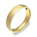 Alianza de boda con ranuras 4,5mm en oro amarillo satinado C1745S00A
