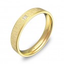 Alianza de boda con biseles 4mm en oro amarillo con diamante C1840C1PA