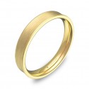 Alianza de boda cóncava 3,5mm en oro amarillo satinado C3035S00A