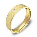 Alianza de boda 5mm oro amarillo combinado con diamante C2950C1BA
