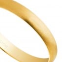 Alianza de boda clásica oro satinada 3mm (50305S)