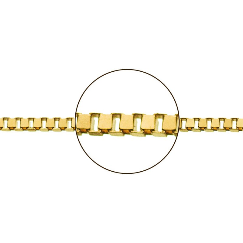 Cadena oro 18k diseño veneciana 033113054| 40 cm