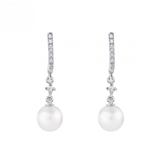 Pendientes para novia en plata y perlas (79B0501TD1) 1