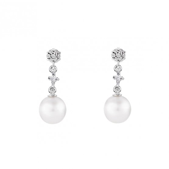 Pendientes para novia en plata y perlas (79B0601TD1) 1